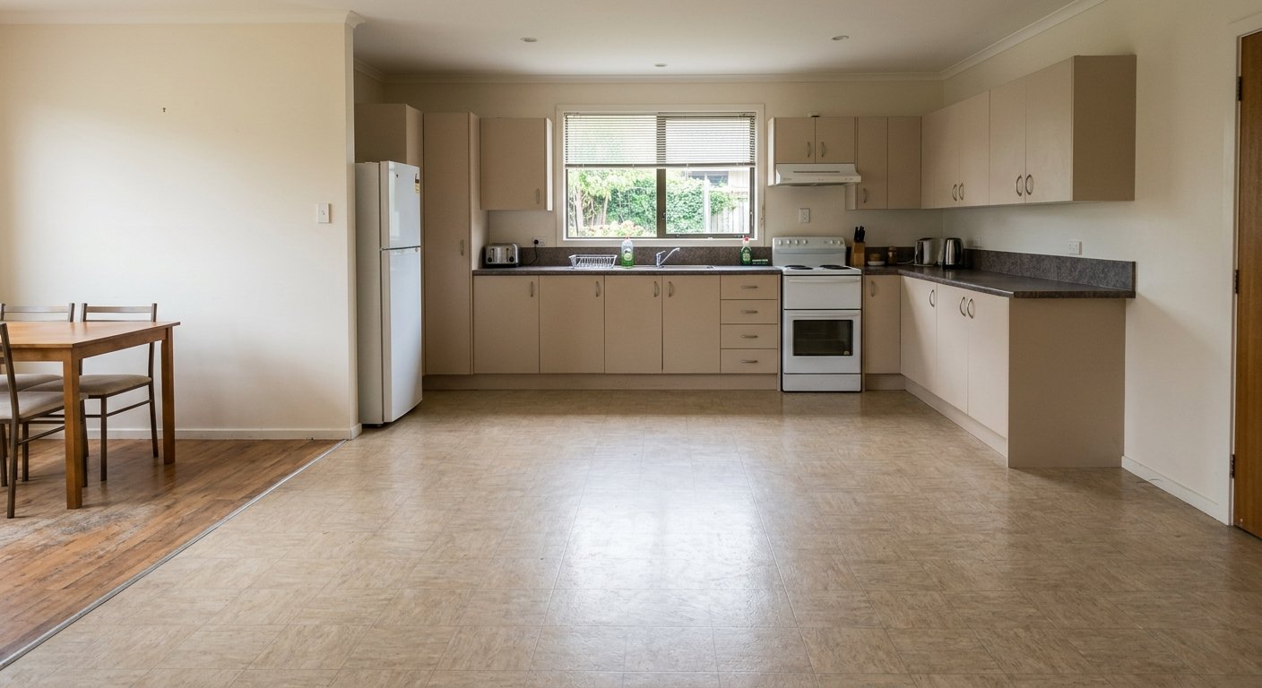 Kitchen Island Before and After - before