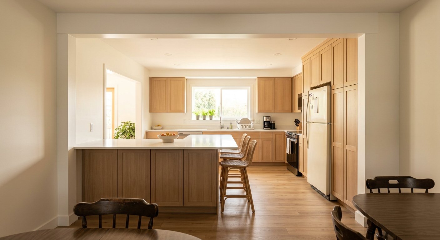 Kitchen Layout Before and After - after