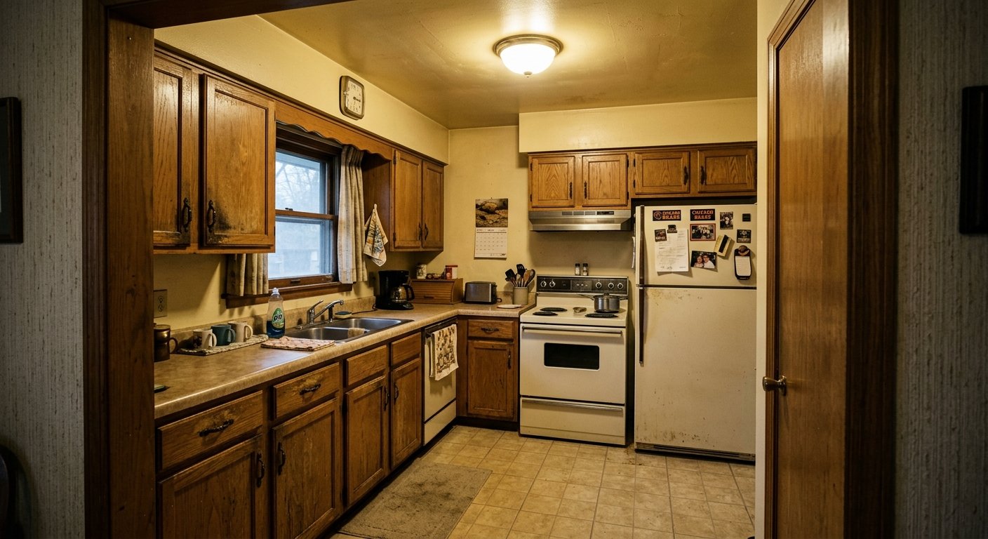 Outdated Kitchen Before and After - before
